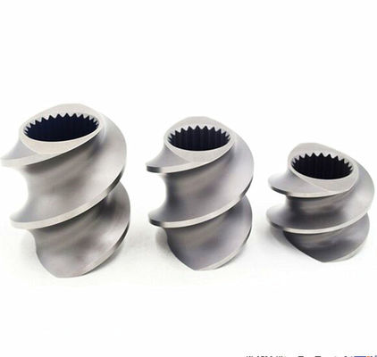 Plastikowa wytłaczarka dwuślimakowa Element ślimakowy mieszający Element piaskowanie Obróbka powierzchni