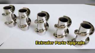 Części wytłaczarki dwuślimakowej ZSE75 PP PE POM PVC