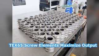 Elementy śrubowe TEX65 do maszyn z gumy plastikowej